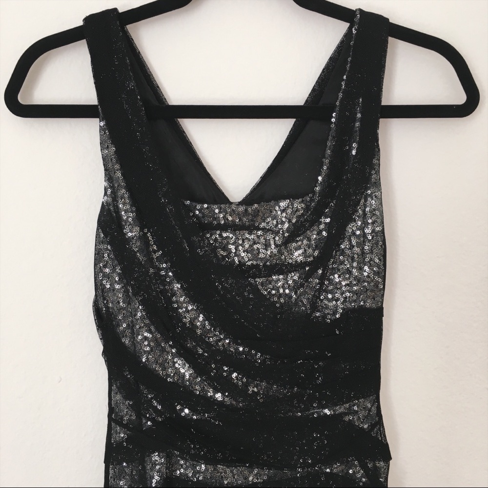 Express Black & Silver Cocktail Dress